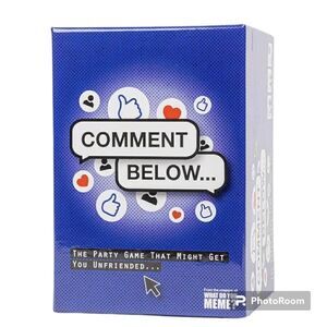 Comment Below card game NWOT